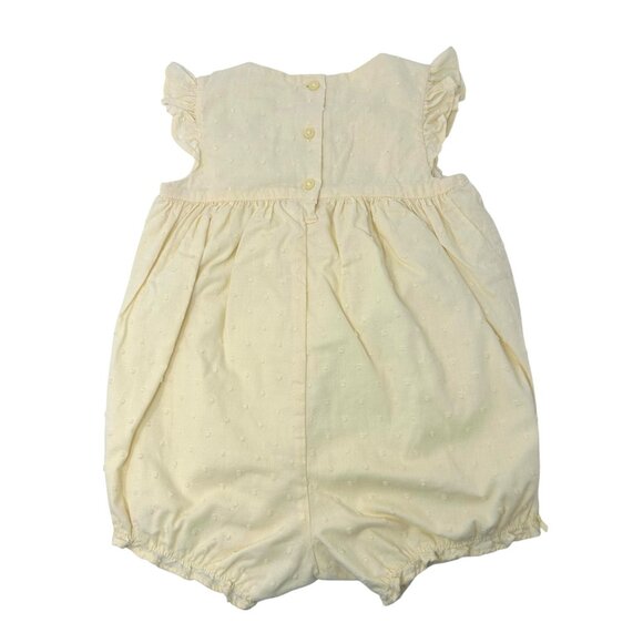 Baby Girls - Vintage Romper with Ruffled Sleeves & Layered Top - 6-12 Month - Picture 2 of 7